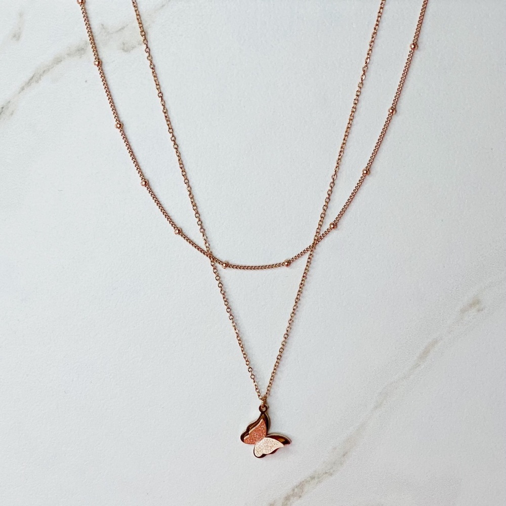 Dazzle Butterfly Necklace